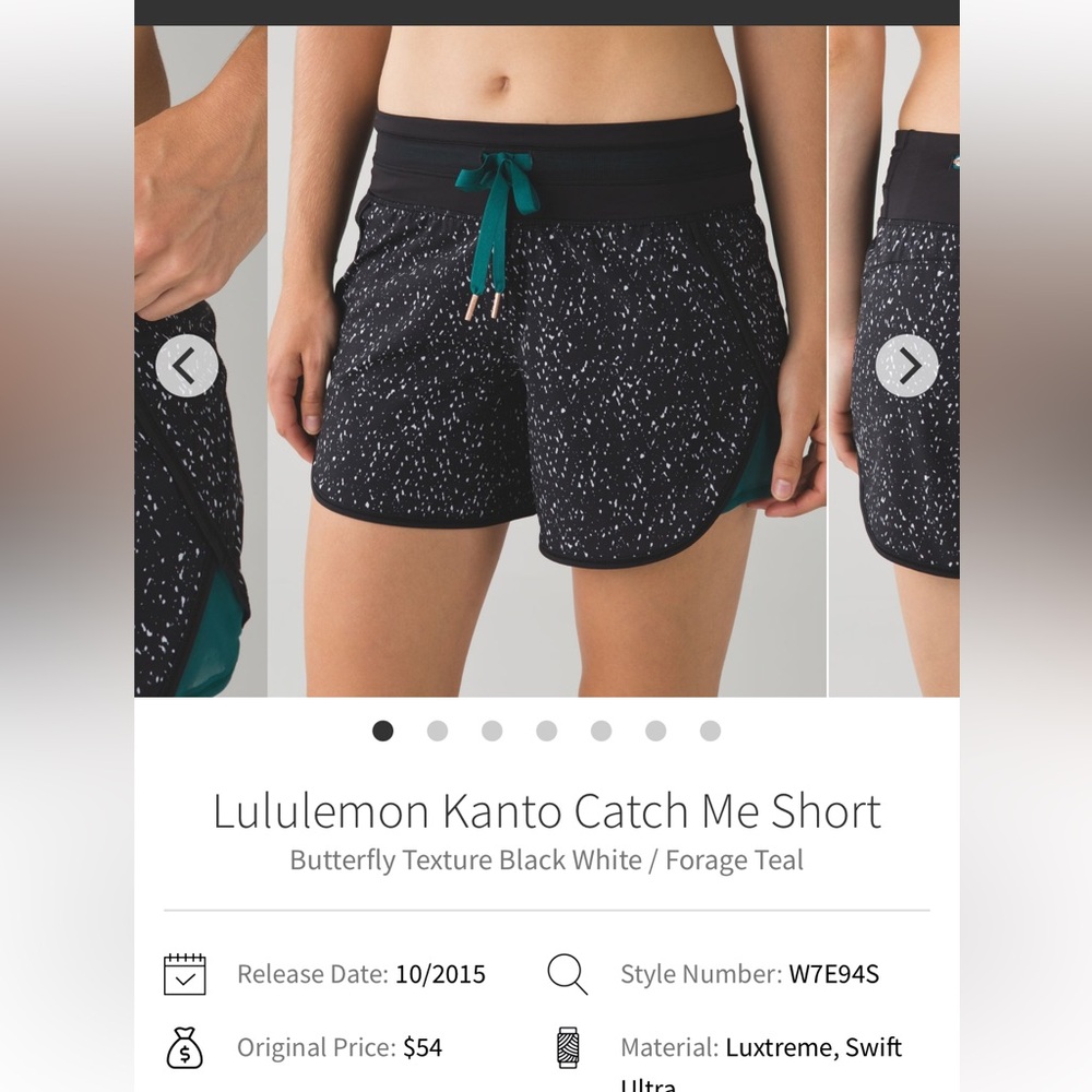 EUC Lululemon Kanto Catch Me Shorts - Picture 5 of 5
